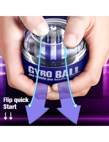 Bola Giroscópica GOZATO Auto-Start para Fortalecer Muñeca y Antebrazo