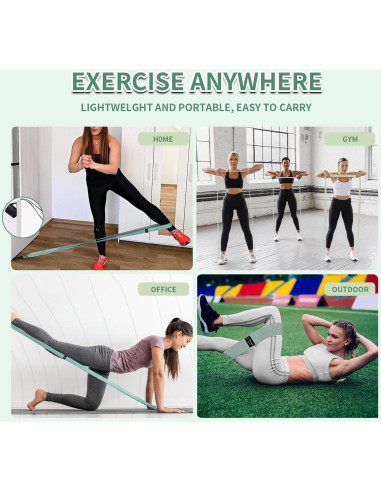 Conjunto de Bandas de Resistencia HIMESPORNER 3 Niveles Antideslizantes