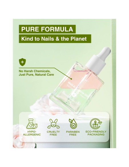 Aceite de Uñas y Cutículas EJW Camelia 14.79 ml - Hidratante Vegano