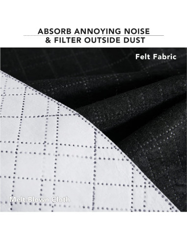 Cortinas Aislantes de Sonido RYB HOME 100% Opacas 2 Pcs Beige