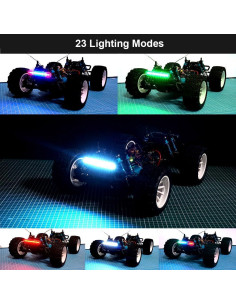 Barra de Luz LED Elechawk 100mm para RC Coche Traxxas Tamiya 2
