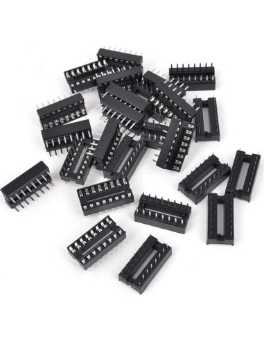 50 Zócalos DIP IC 16 Pines DAOKI Tipo Soldadura 2.54mm