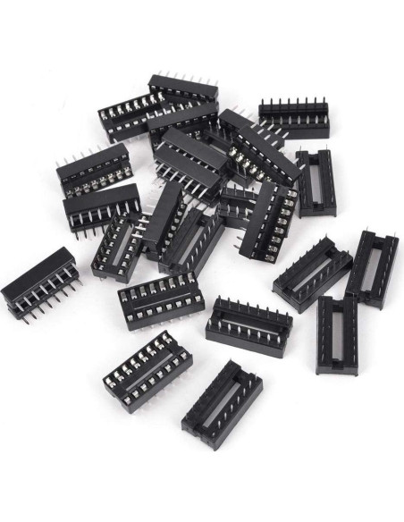 50 Zócalos DIP IC 16 Pines DAOKI Tipo Soldadura 2.54mm