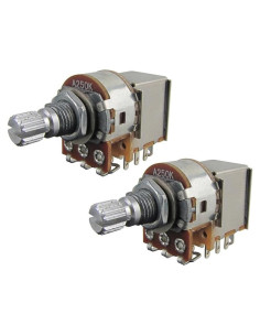 Potenciómetros de Guitarra FLEOR Push Pull A250K 15mm