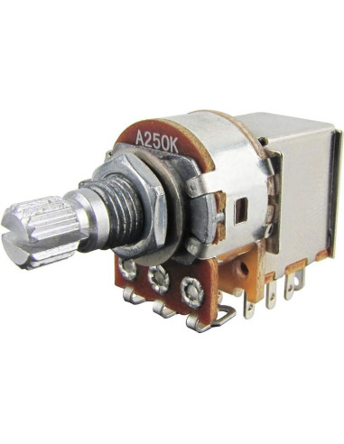 Potenciómetros de Guitarra FLEOR Push Pull A250K 15mm