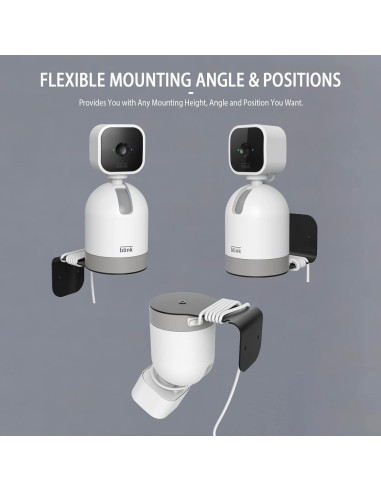 Soporte de Pared PUUUCI para Cámara Blink Mini Pan-Tilt Negro