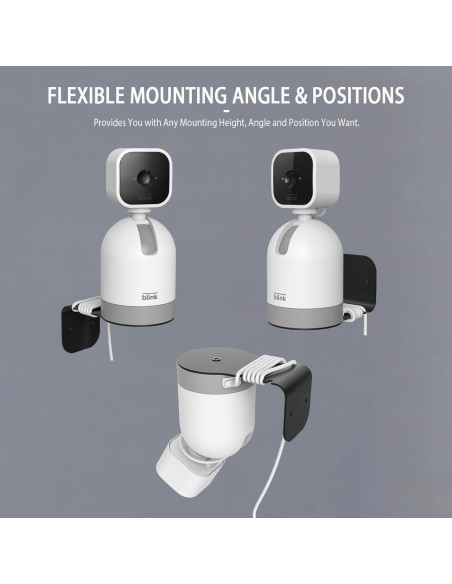 Soporte de Pared PUUUCI para Cámara Blink Mini Pan-Tilt Negro