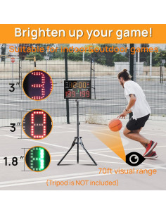 Cronómetro Electrónico Portátil YZ para Baloncesto y Multideportes 2