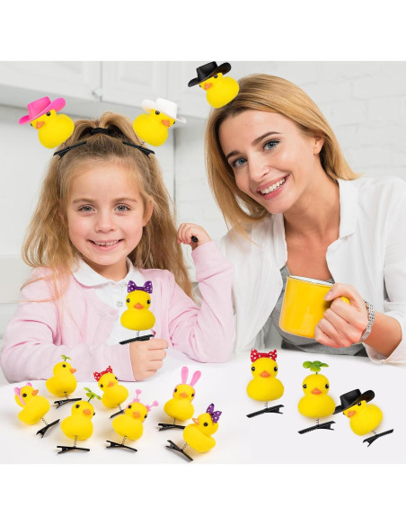12 Clips de Pelo de Pato Amarillo JMZYJZH - Accesorios Divertidos 12 Clips de Pelo de Pato Amarillo JMZYJZH - Accesorios Divertidos