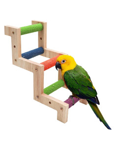 Puente de Escalera Colorido para Aves y Hámsteres Dnoifne