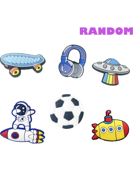 35 Piezas de Charms de Zapatos PVC Aleatorios para Niños