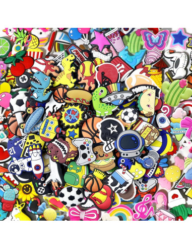 35 Piezas de Charms de Zapatos PVC Aleatorios para Niños