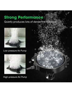 Disco de Piedra de Aire VIVOSUN 10 cm para Acuario y Hidroponía 2