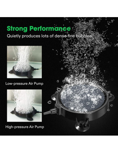 Disco de Piedra de Aire VIVOSUN 10 cm para Acuario y Hidroponía