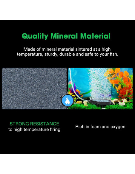 Disco de Piedra de Aire VIVOSUN 10 cm para Acuario y Hidroponía