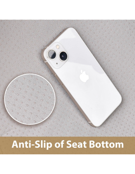 Fundas de Asiento de Coche CAR PASS Cuero Sintético Beige 2 Piezas