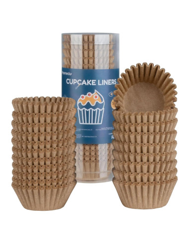 500 Forros de Papel para Cupcakes Mini Parmedu Naturales
