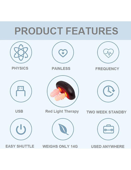 Dispositivo de Terapia Nasal Luz Roja 700nm - Alivio Rápido