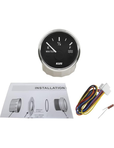 Medidor de Nivel de Agua ELING 52mm 12V/24V Retroiluminado