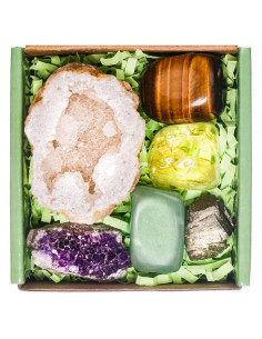 Conjunto de Cristales Sanadores QianCannaor para Abundancia