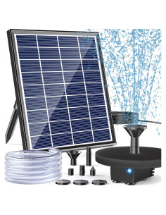 Fuente de Baño para Aves Solar POPOSOAP 6W con 5 Boquillas