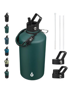 Botella de Agua Aislada BJPKPK 128oz Acero Inoxidable Verde