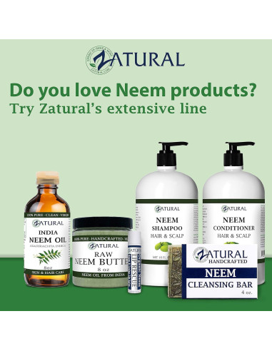 Loción para Manos y Cuerpo Zatural Neem 226.8g - Calma y Protege