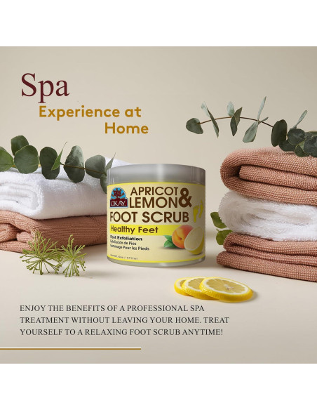 Exfoliante para Pies OKAY Albaricoque y Limón 177ml