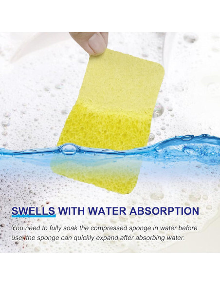 Esponjas de Cocina CELOX 12 Paquete Celulosa Amarillo 10.9x7.1cm