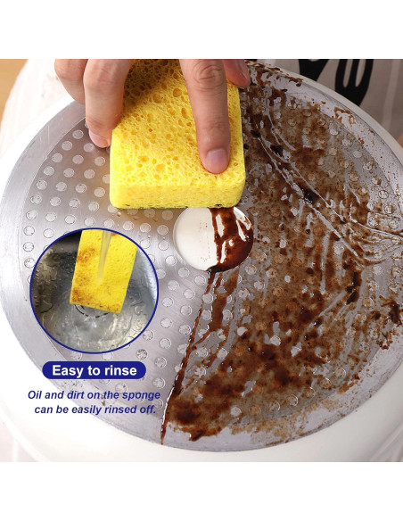 Esponjas de Cocina CELOX 12 Paquete Celulosa Amarillo 10.9x7.1cm