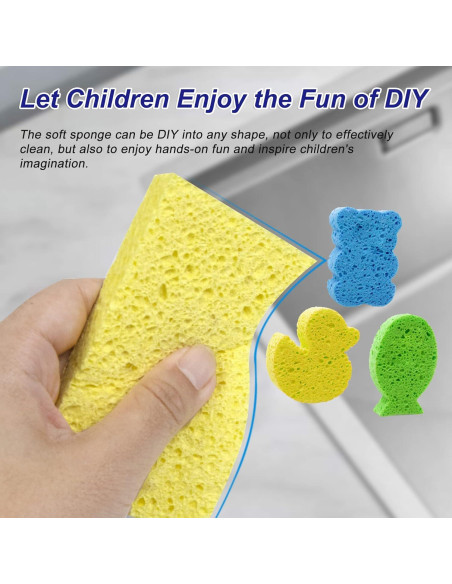 Esponjas de Cocina CELOX 12 Paquete Celulosa Amarillo 10.9x7.1cm