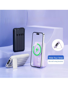 Banco de Energía Magnético RCHL 10000mAh Carga Rápida 22.5W 2