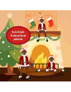 Muñeca Elfo Navideña Original 30.48 cm - Elfo Juguete Decorativo 2