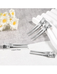 50 Clips de Cabello de Metal IKOCO + 3 Peines de Estilo 2