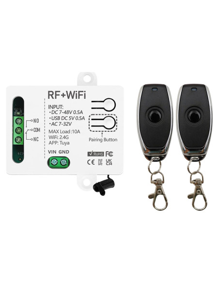 Interruptor Inteligente WiFi DieseRC TY-1CH 1 Canal con Control Remoto