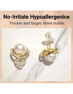 Resortes de Silicona Hipoalergénicos JUNCHONG 12 PCS Oro 2