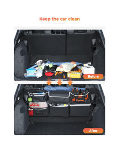 Organizador de Maletero Colgante Oasser 10 Bolsillos 105.2x45cm 2