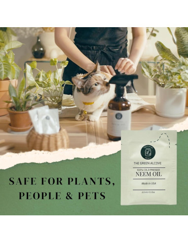 Recarga de Spray de Aceite de Neem 100% Puro - 5 Paquetes de 3.5 ml