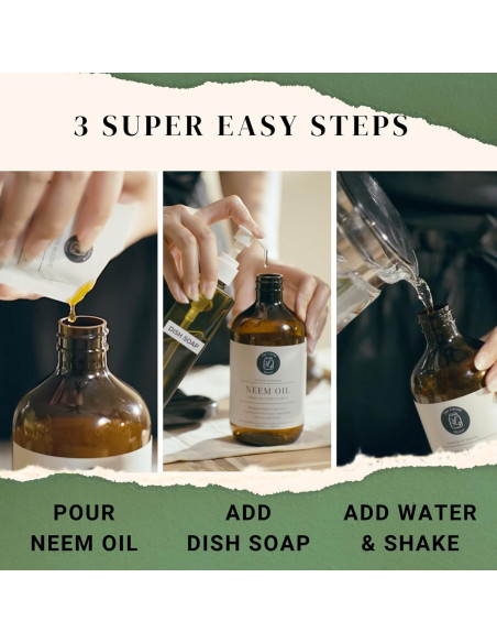 Recarga de Spray de Aceite de Neem 100% Puro - 5 Paquetes de 3.5 ml