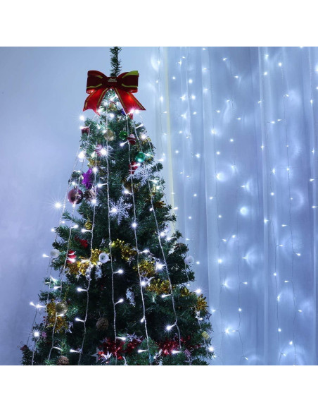 Luces de Cortina LED Lighting EVER 3x3m 306 LEDs Blanco Frío