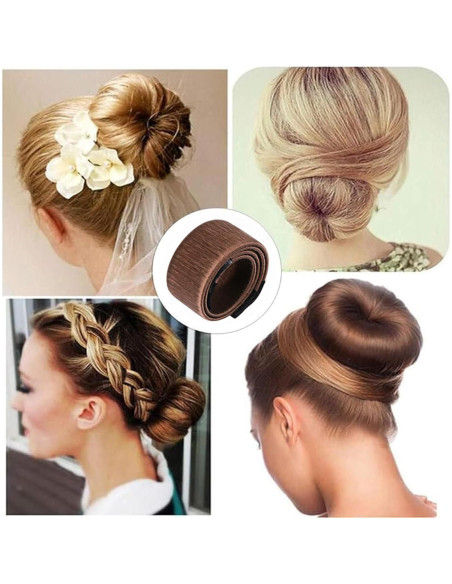 4 Accesorios para Cabello Donut FORESRUM - Hacedor de Moño