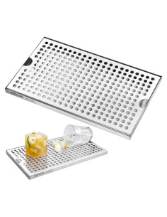 Bandeja de Goteo VEVOR Acero Inoxidable 30x17.8cm para Cerveza