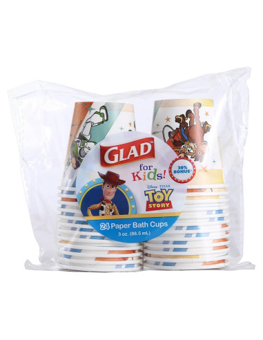 Vasos de Papel Desechables Glad Toy Story 24 Unidades 89.79 ML