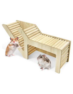 Escalera de Escalada para Hámster PINVNBY - Juguete de Madera