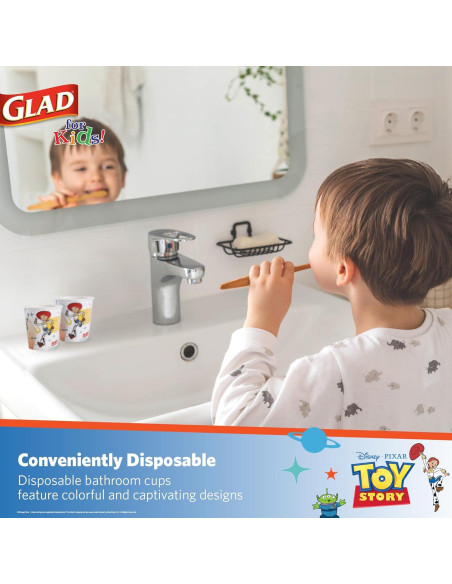 Vasos de Papel Desechables Glad Toy Story 24 Unidades 89.79 ML