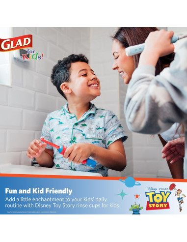 Vasos de Papel Desechables Glad Toy Story 24 Unidades 89.79 ML