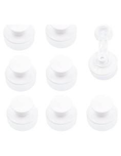 50 Tapas de Reemplazo Push Pull Hiyoo 28mm Plástico Blanco