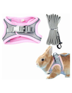 Arnés para Mascotas Copfeu Rosa S - Chaleco Transpirable con Reflectantes