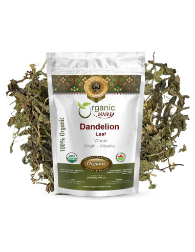 Hoja de Diente de León Orgánica Entera 454g - Organic Way