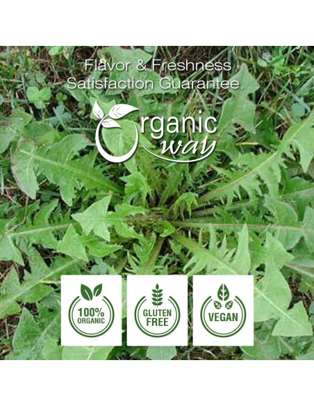 Hoja de Diente de León Orgánica Entera 454g - Organic Way